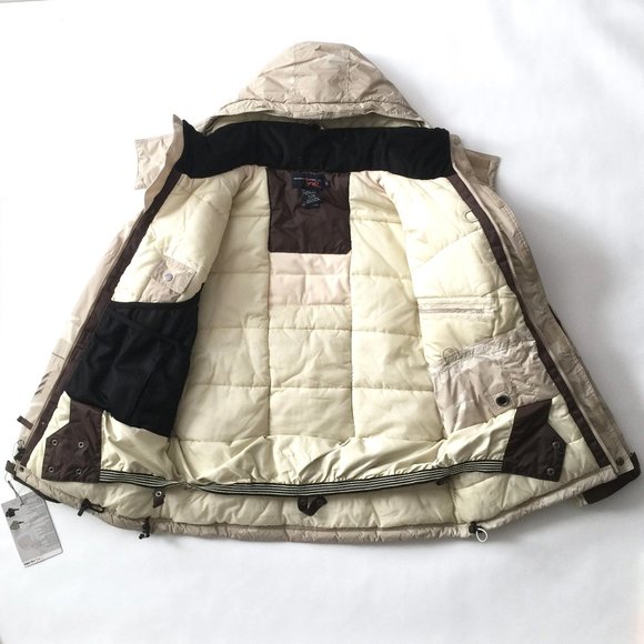 Men's Khaki Camo Snow Jacket, Triple Five Soul Men's US Size S, Brand New - Picture 6 of 13